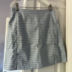 Brandy Melville Cara skirt in light blue gingham